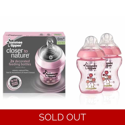 Closer to Nature 260ml Twin Pack Decorated PP Bottles